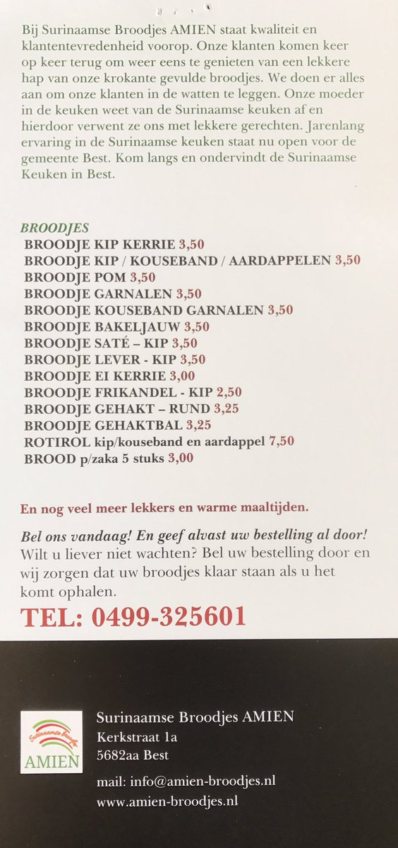 Heerlijke #geuren stijgen op in #Kerkstraat #GemeenteBest. Lekkere aanvulling, dicht bij huis. #Amien #Surinaams