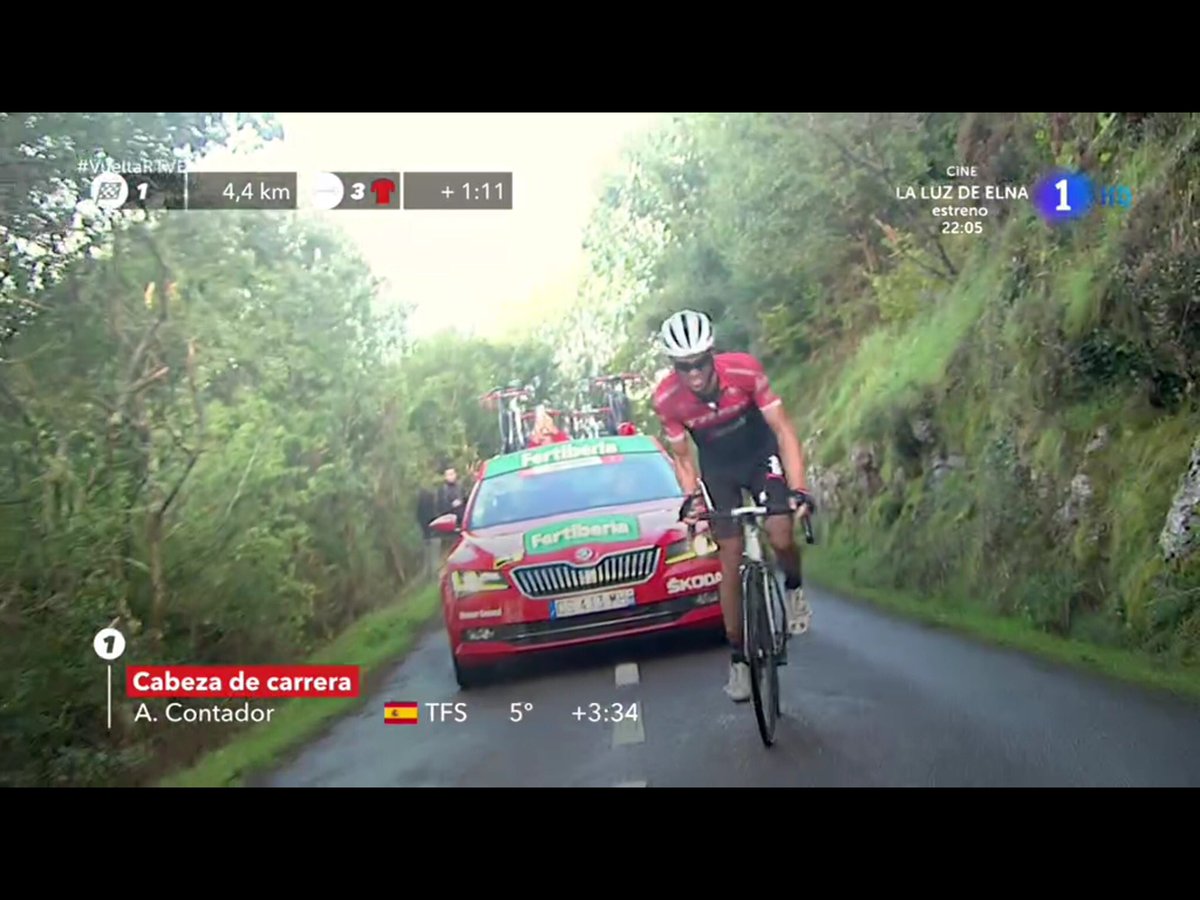 edupidal's tweet photo. Qué bonito final para Alberto Contador 
#Angliru https://t.co/uvt5DZYRzI