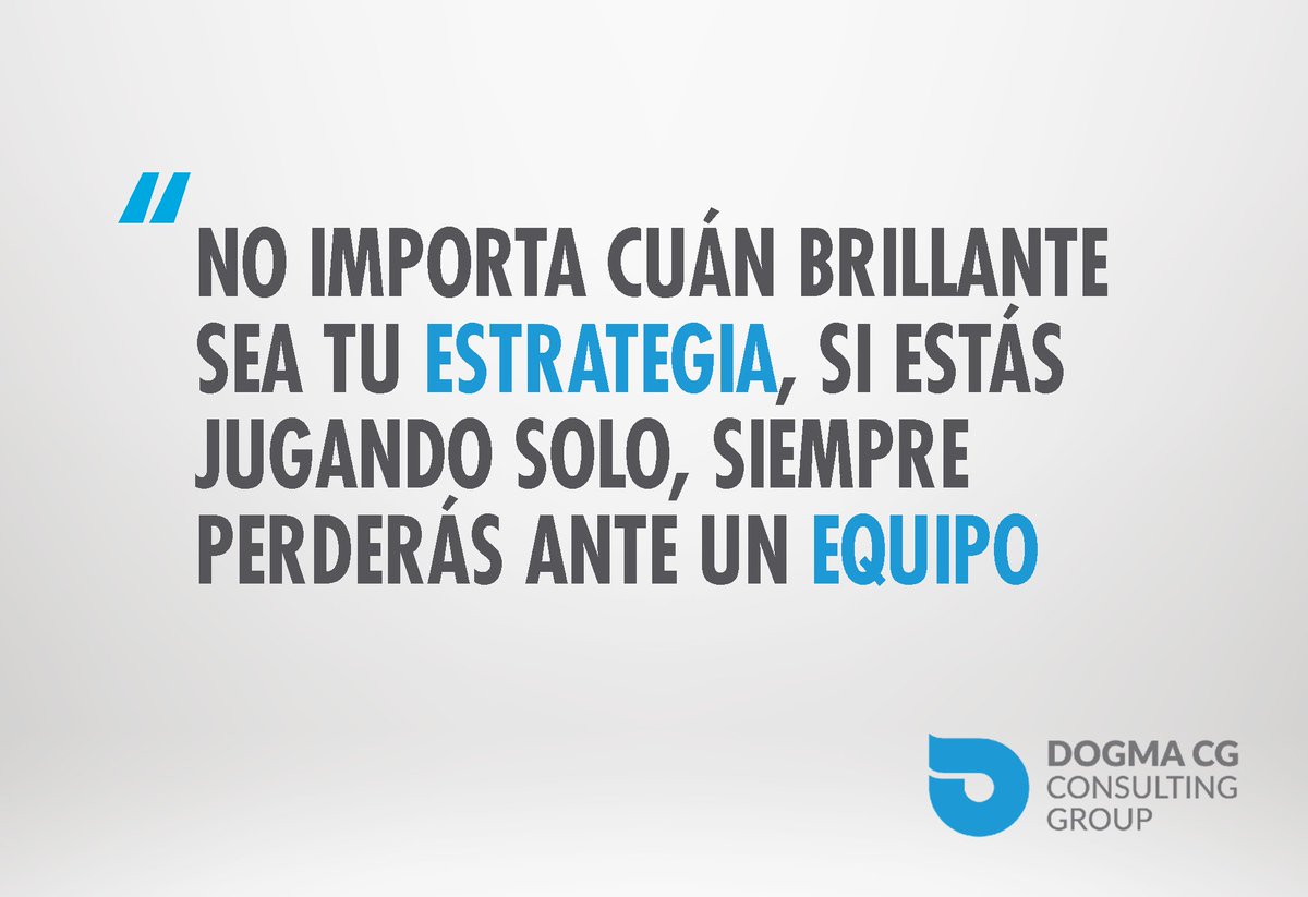 DogmaCG1's tweet photo. “El espíritu de equipo es el que da a muchas empresas una ventaja sobre sus competidores.” – George Clements https://t.co/nQ2CPLwzN0