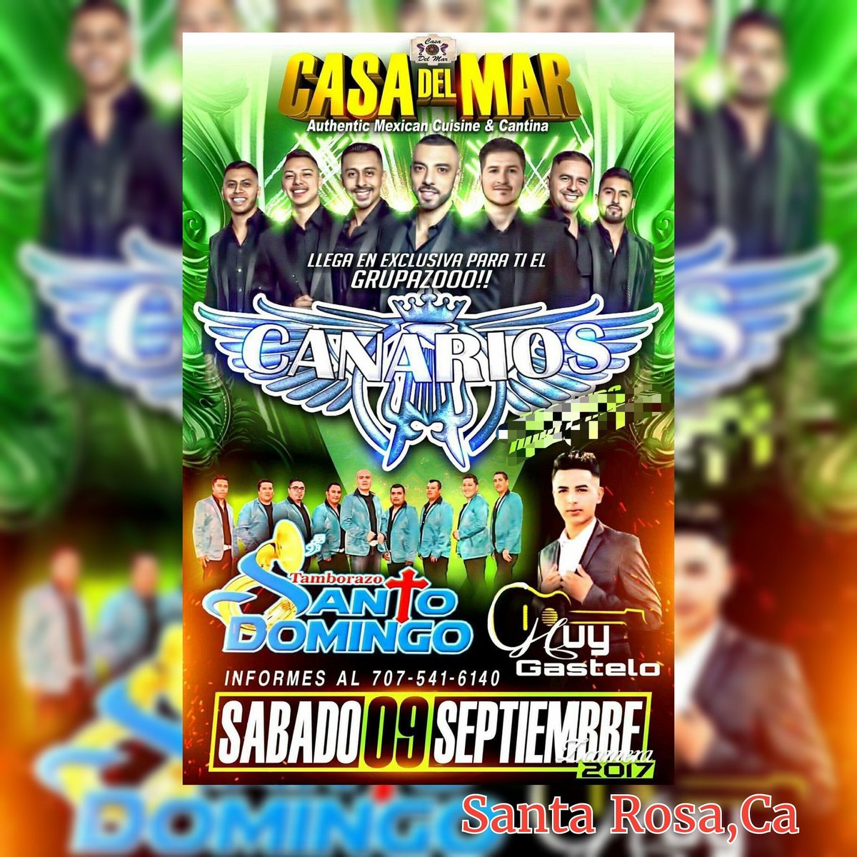 CanariosFans's tweet photo. Esta noche @canariosdm1 los esperan en #CasaDelMar de Santa Rosa,Ca.
#CanariosDM #DameUnBeso #SentadoEnTuCama #ElWiriWiri #Mi45 https://t.co/1PzlGrDzqk