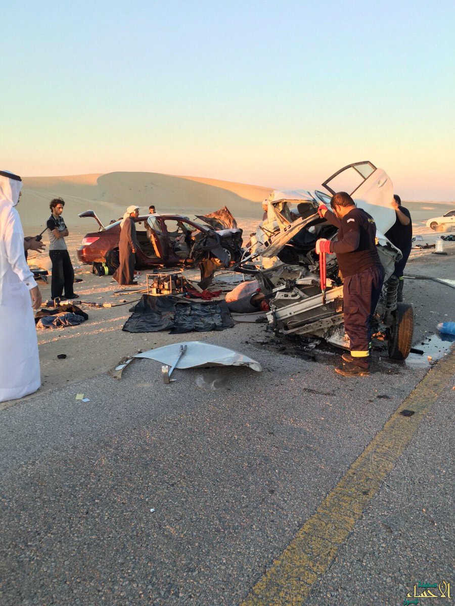 #طريق_الموت_العقير
احسائنا اليوم في قمة الحزن و الاسى على ارواح ابنائها