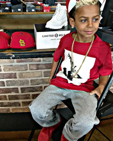 baby boy wearing jordans