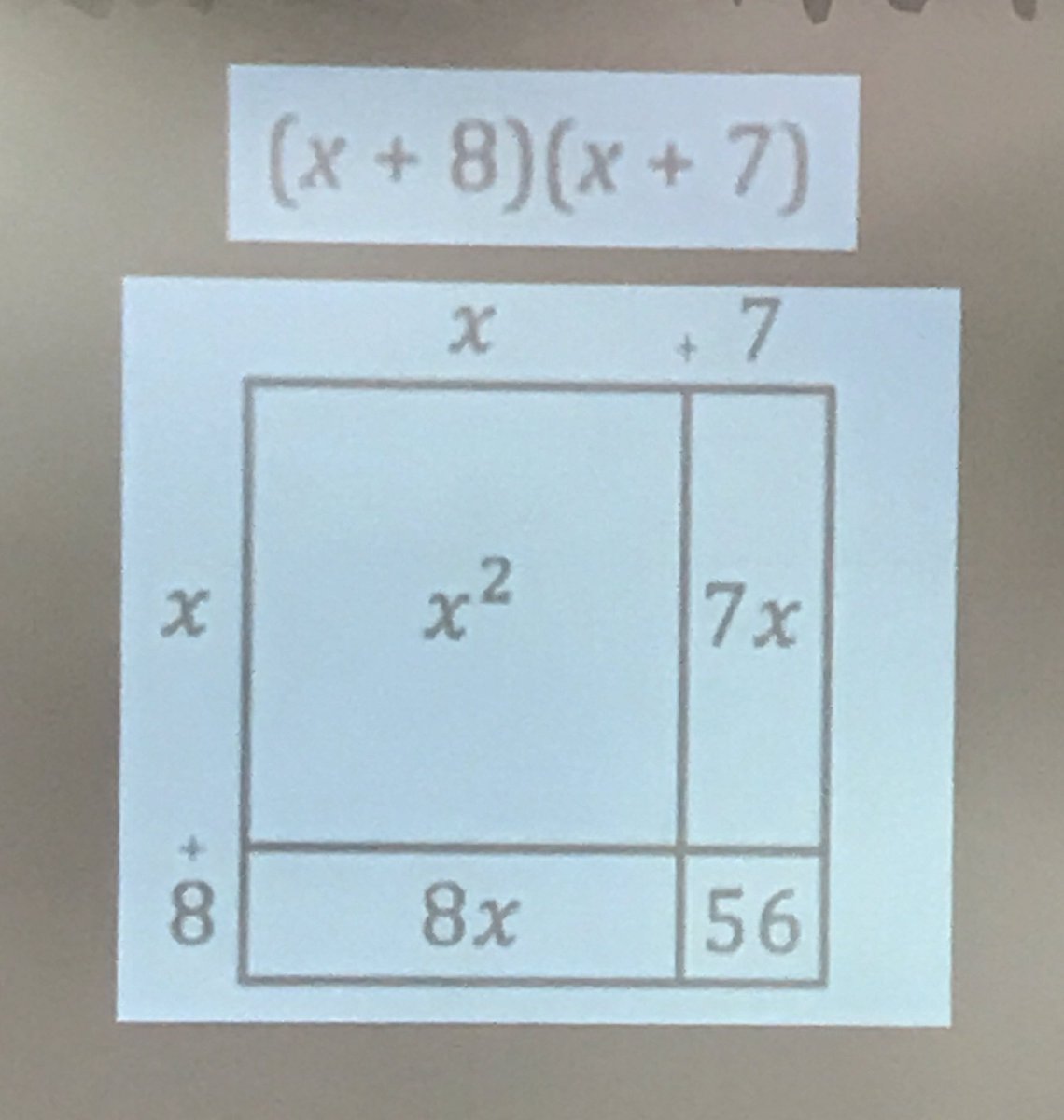 kimestes101's tweet photo. An area model is scalable- can use with multiplication in elementary thru polynomials in high school @gfletchy @GRRECKY #Mathpluschat https://t.co/8Cgmh9E2ju