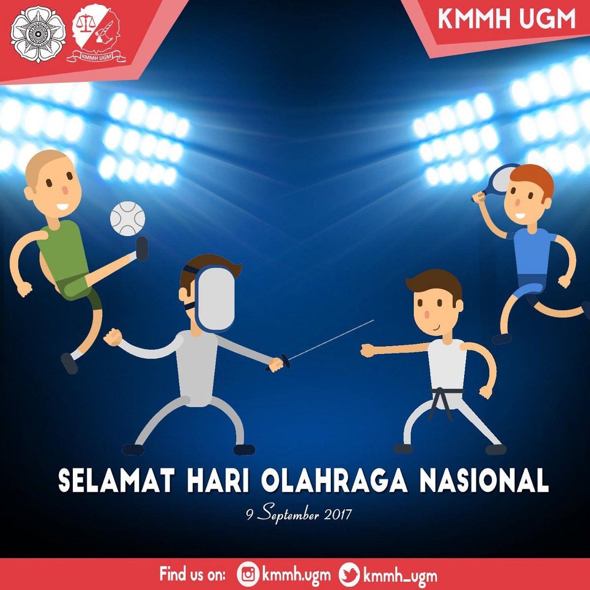 KMMH UGM (@kmmh_ugm) on Twitter photo Selamat Hari olahraga nasional. #HAORNAS2017 Selamat Hari olahraga nasional. #HAORNAS2017