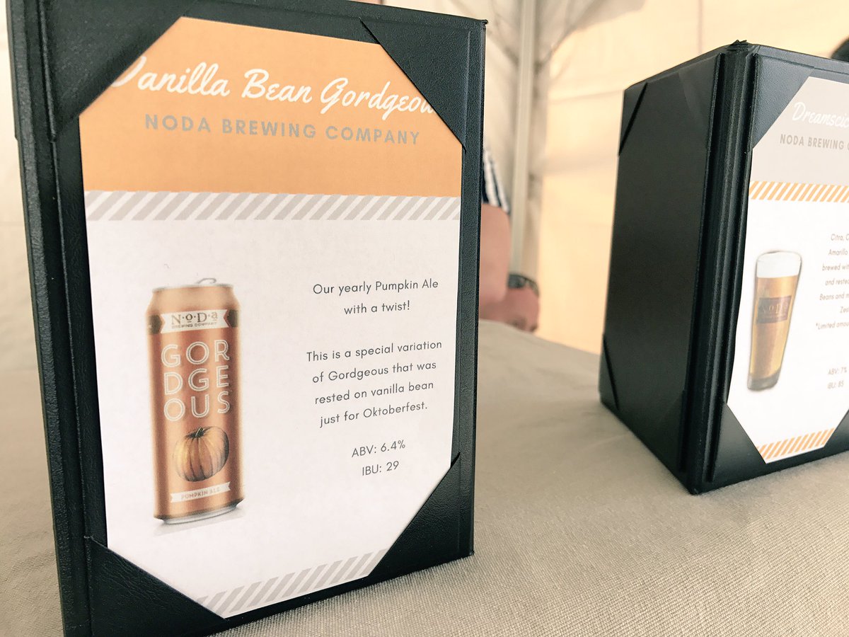 The darling of the day in the #NoDaBrewing tent: Vanilla Bean Gordgeous 🙋🏼 Going quick!  #CltOktFst18 <a href="/CltOktFst/">CharlotteOktoberfest</a>