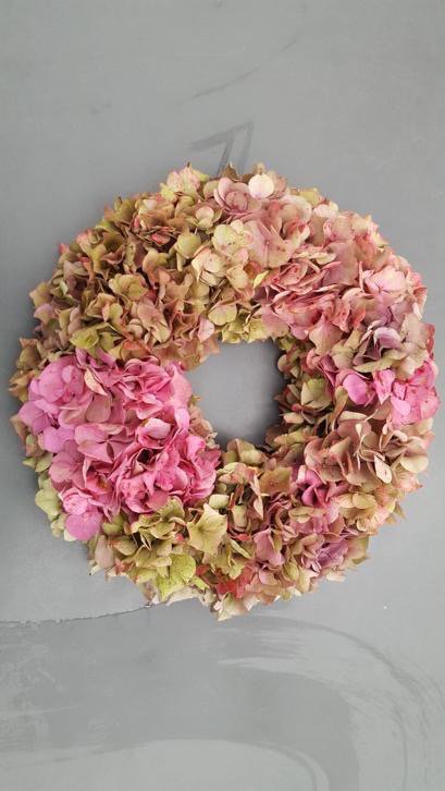 Hortensia Kransen mix kleuren Roze Groen link.marktplaats.nl/m1201844811?ut…
