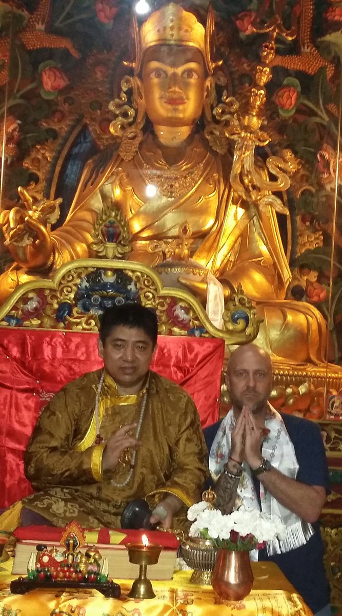 Such an honour tonight to have met &amp; be blessed by Guru Rinpoche Bhupati Bazra Lama at Guru Lhakhang Monastery, Boudhanath. #Puja #Buddhism