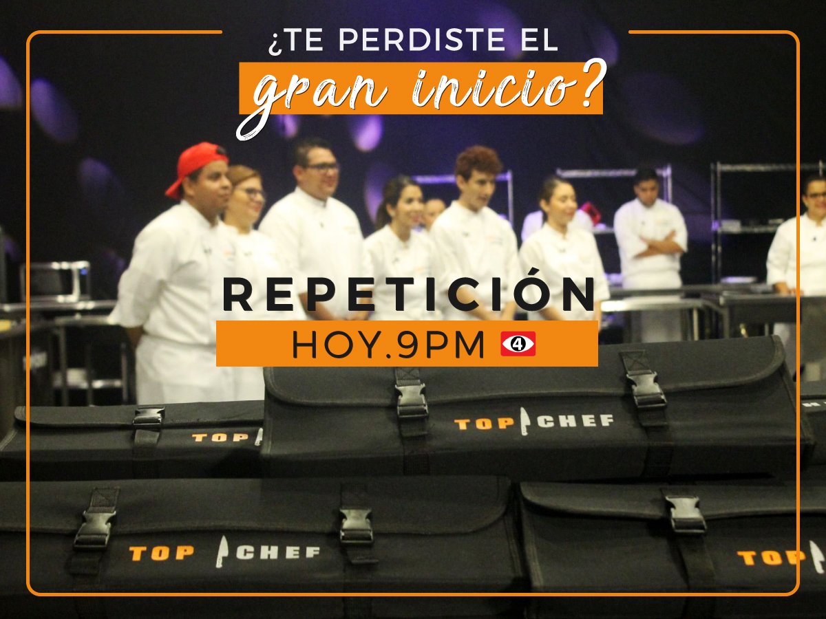 TopChefSV's tweet photo. Revive el episodio 1 de #TopChefSV y vuelve a disfrutar de los grandes momentos del gran inicio de la tercera temporada https://t.co/EgfD5uShWp