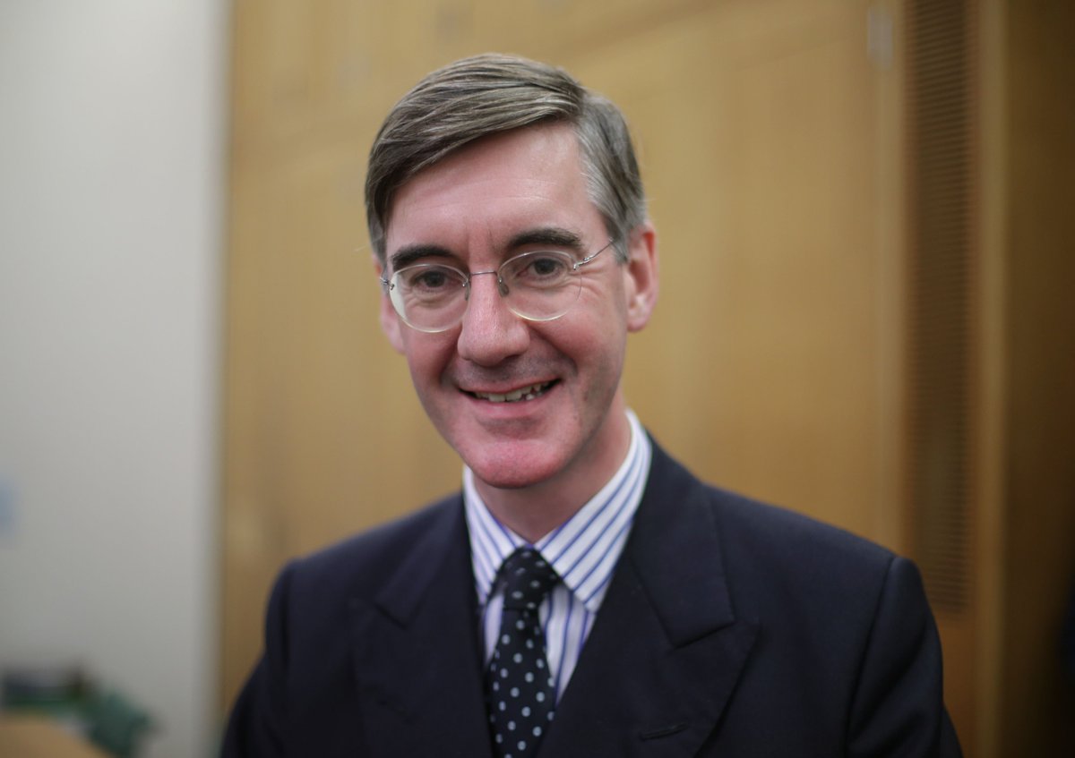 LBC's tweet photo. Jacob Rees-Mogg opposes abortion, has never cooked a meal in his life or changed a nappy. Would you like him to be our next prime minister? https://t.co/sL0l4jeDTy
