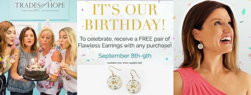 KellyGaringer's tweet photo. It's our birthday! Celebrate with us and get some free earrings! Today only https://t.co/bL1ssqk6j2 https://t.co/MVuXXNMCR8