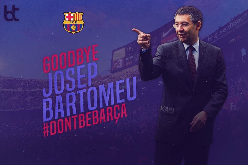 BarcaWorldwide's tweet photo. Get out of my club now😠😡

#BarcaSiBartoNo 

RT this cules https://t.co/BZX8r23SkG