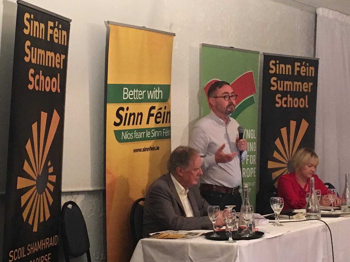 paddycullivan's tweet photo. Vinny! How I've missed you!! Vincent Browne debates @EOBroin at @SFSummerSchool #SFSS17 https://t.co/Rh98P1rqQb