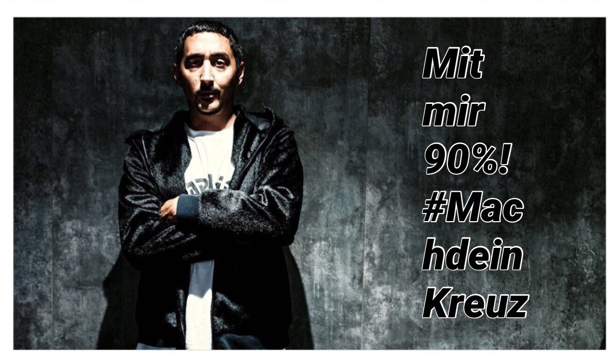 EkoFreezy's tweet photo. @HansSarpei @Mitmir90Prozent Nicht labern- wählen! Coole Aktion😎 @Khalidbounouar https://t.co/vzTFznSOam