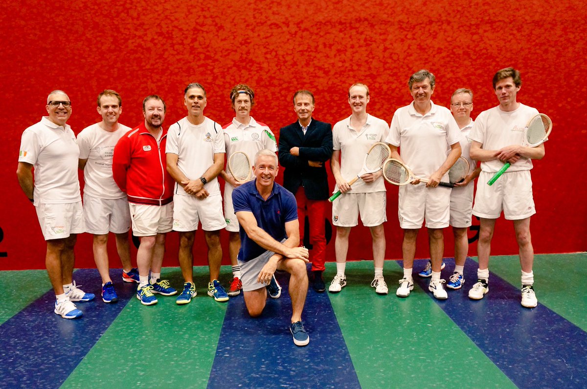 realIRTA's tweet photo. Thank you to @RealRobFahey & @PrestedRT team for hosting the #RealTennis #IrishClosed 2017 https://t.co/A0j86hrh9g
