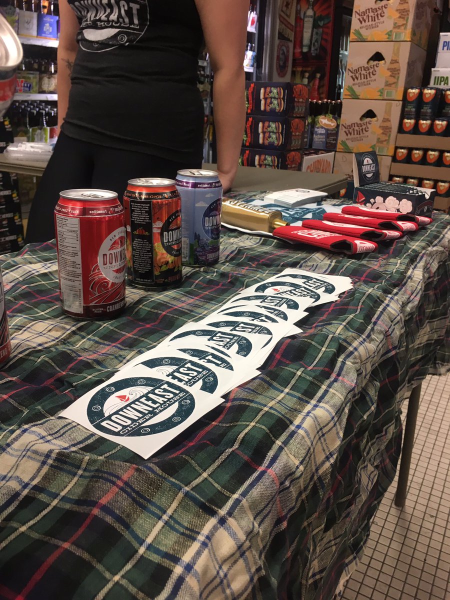 <a href="/DowneastCider/">downeast cider</a> leaning hard into fall with the flannel vibes #WelcometoBoston