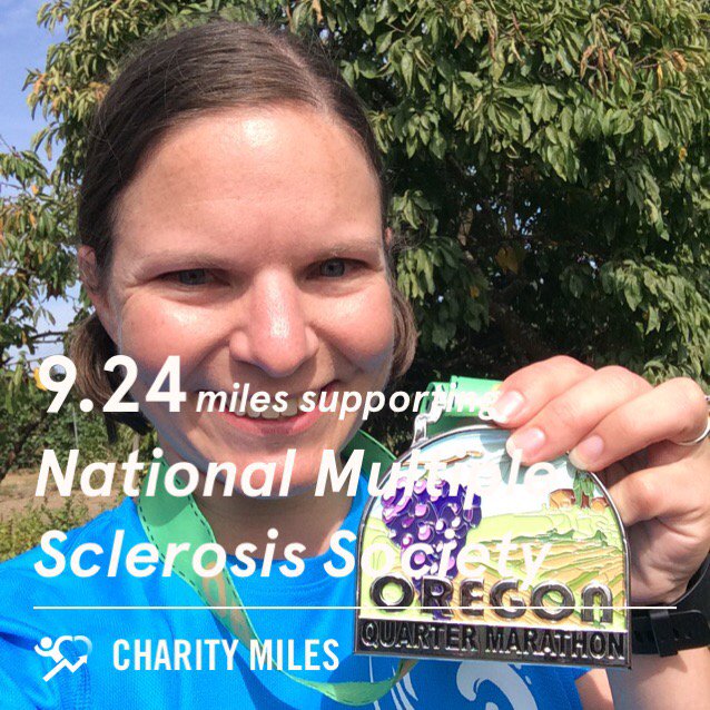 CoraDawnK's tweet photo. 9.2 @CharityMiles for @mssociety. Thx 2 #JNJ & @DonateAPhoto. #defeatms #uberthons https://t.co/ihNQjB0Bwo