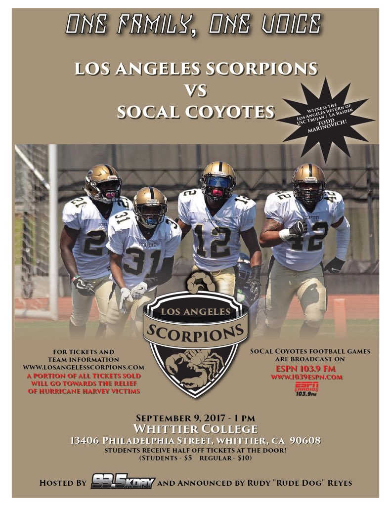 LosAngeles Scorpions tweet media