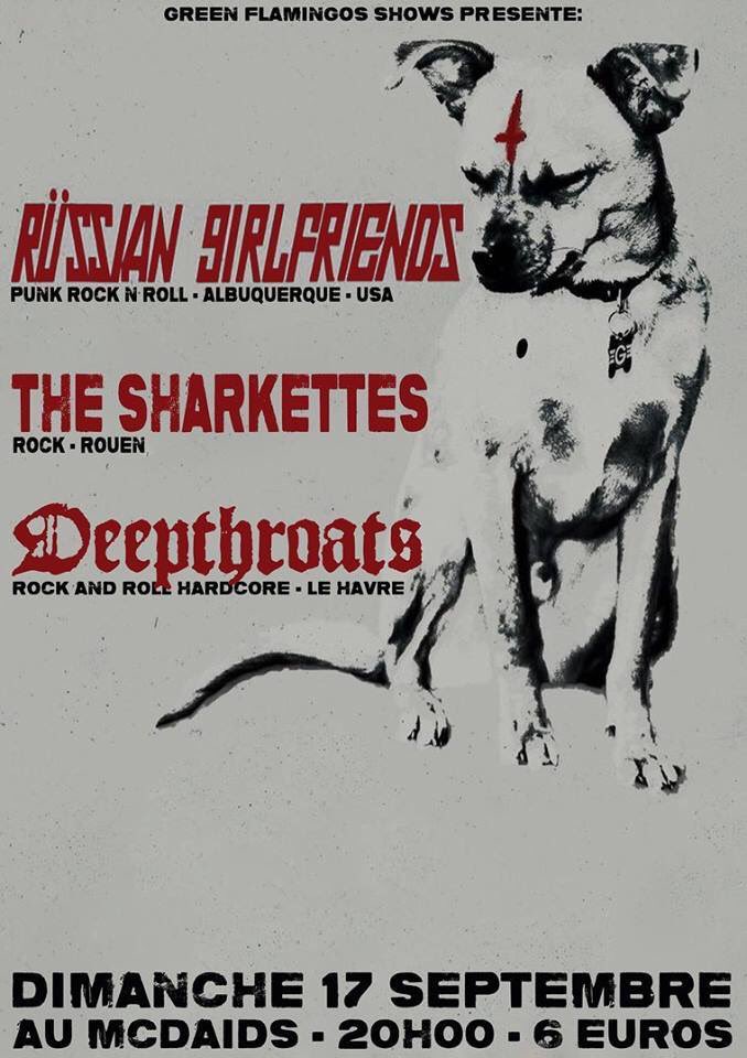 Le 17/09 on aura le plaisir d'accueillir les américains #russiangirlfriends pour une soirée #greenflamingos ! 👉🏻6€ sur place - 20h. Be there