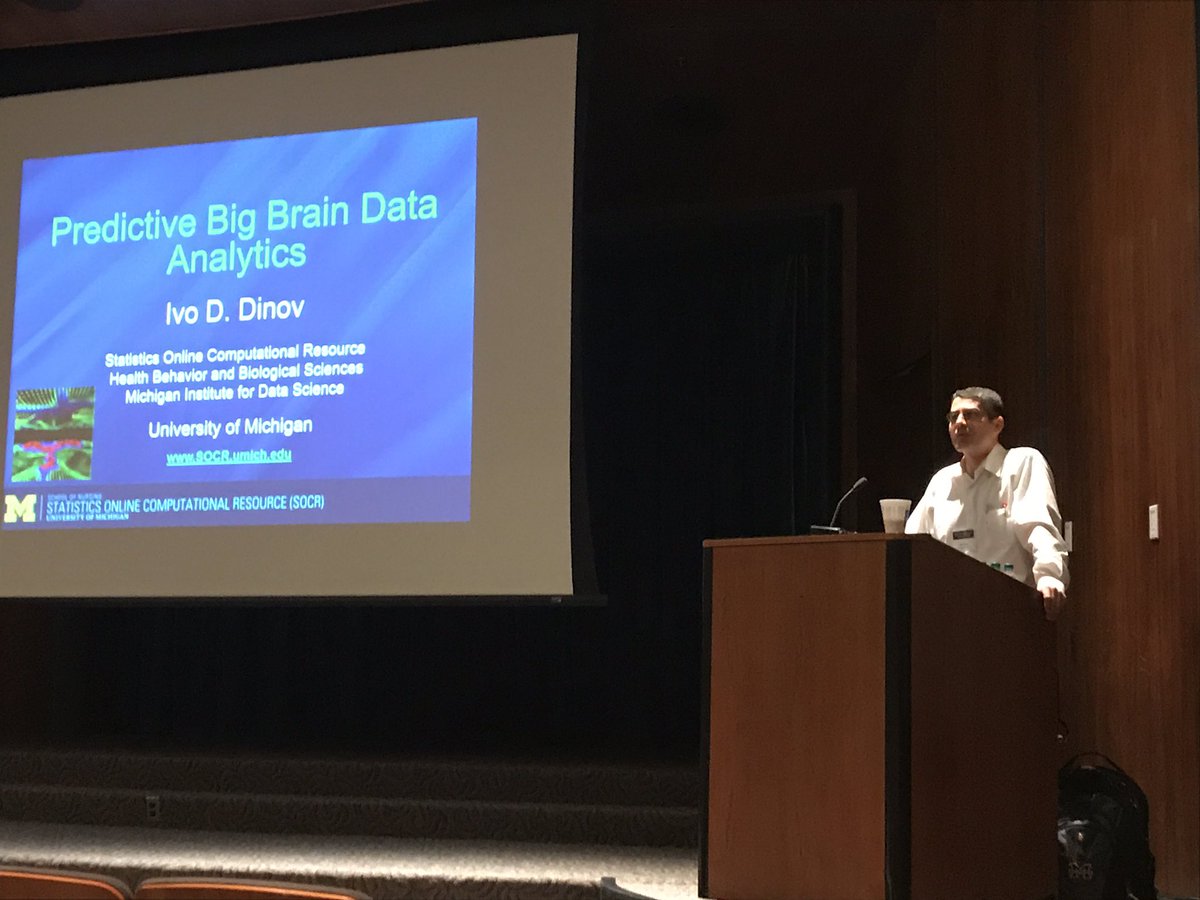 SOvergaardPhD's tweet photo. Ivo Dinov, PhD, develops forward-thinking, streamlined, predictive analytics for Big Data in Neuroscience. @AMIAinformatics #bdn2017 https://t.co/zq4puPCAwV