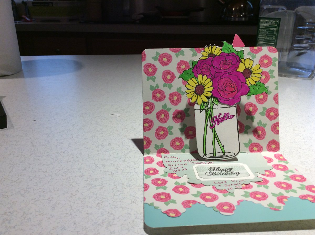 Kimskards4U's tweet photo. Pop up card for my best friend. #spellbinder,#paperwishes,#kimscardsforyou, #popupcards,#cardmaker https://t.co/ugvrBr9Urx
