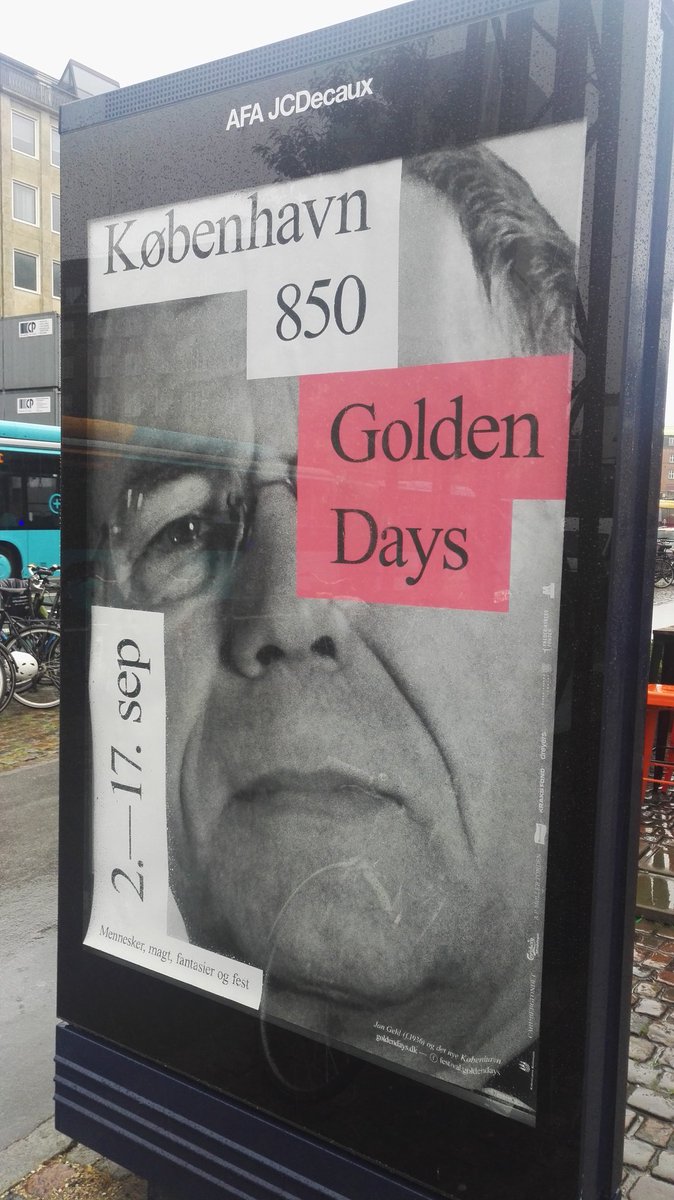 LARSMOUSTGAARD's tweet photo. Copenhagen celebrating 850 years; Jan Gehl and the new Copenhagen @citiesforpeople #dktrp https://t.co/3cDknrPAVO