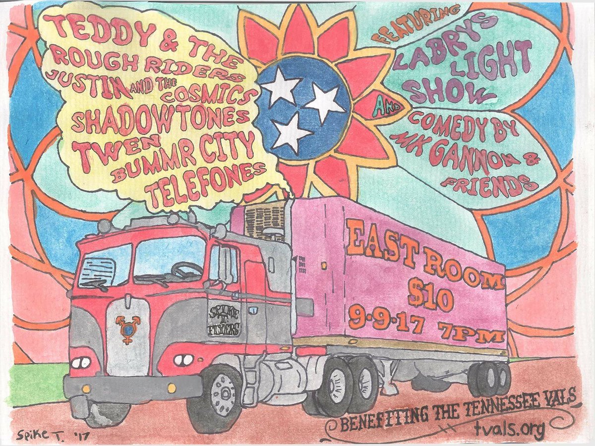 #TeddyAndTheRoughRiders <a href="/JustinCosmics/">Justin & The Cosmics</a> #TheShadowtones #TWEN <a href="/bummrcity/">BUMMR CITY</a> &amp; <a href="/telefonesband/">Telefones</a> play <a href="/TheEastRoom/">The East Room</a> TONIGHT: nocountryfornewnashville.com/2017/09/08/twi…