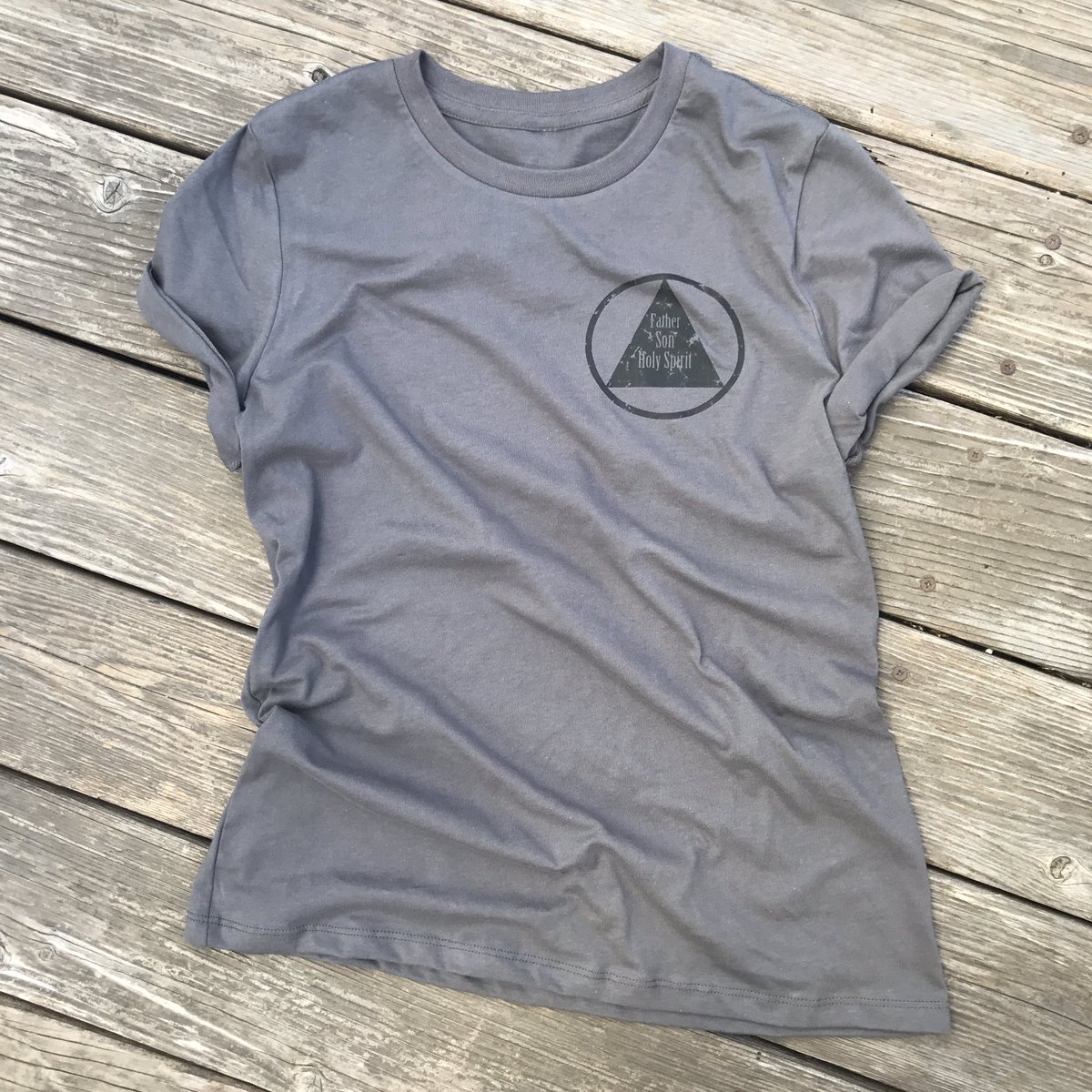 arkthelabel's tweet photo. Vintage Gray Trinity Relaxed Short Sleeve Crewneck Tee available in Small, Medium, Large and Extra Large.🌴 https://t.co/6P8d5es0j8