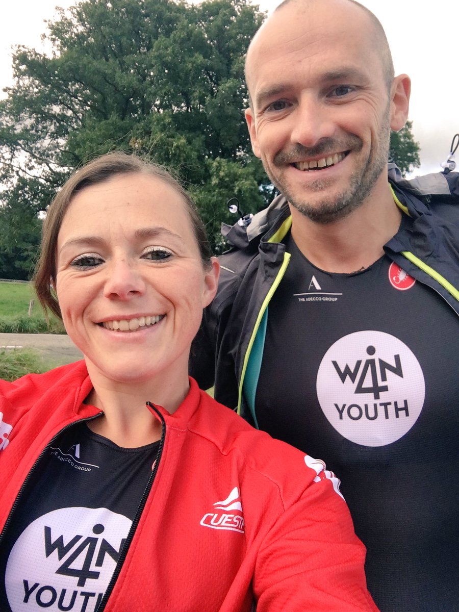kvgodtsenhoven's tweet photo. What an adventure! Shared a sprint triathlon with my colleague @Win4Youth Ambassadors today! #win4youth #oneteamonegoal #waytogava https://t.co/EX1KjmlO6a
