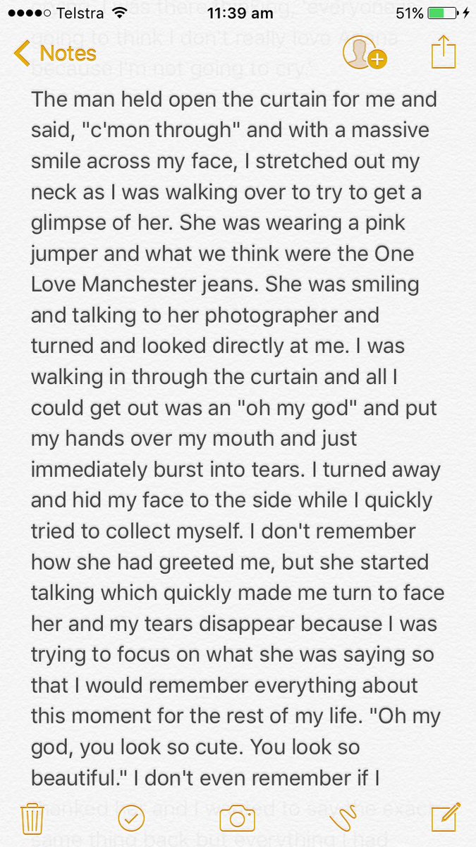 arianaselmiley's tweet photo. Ariana meet and greet experience ❤️ https://t.co/7WyPnle2F9