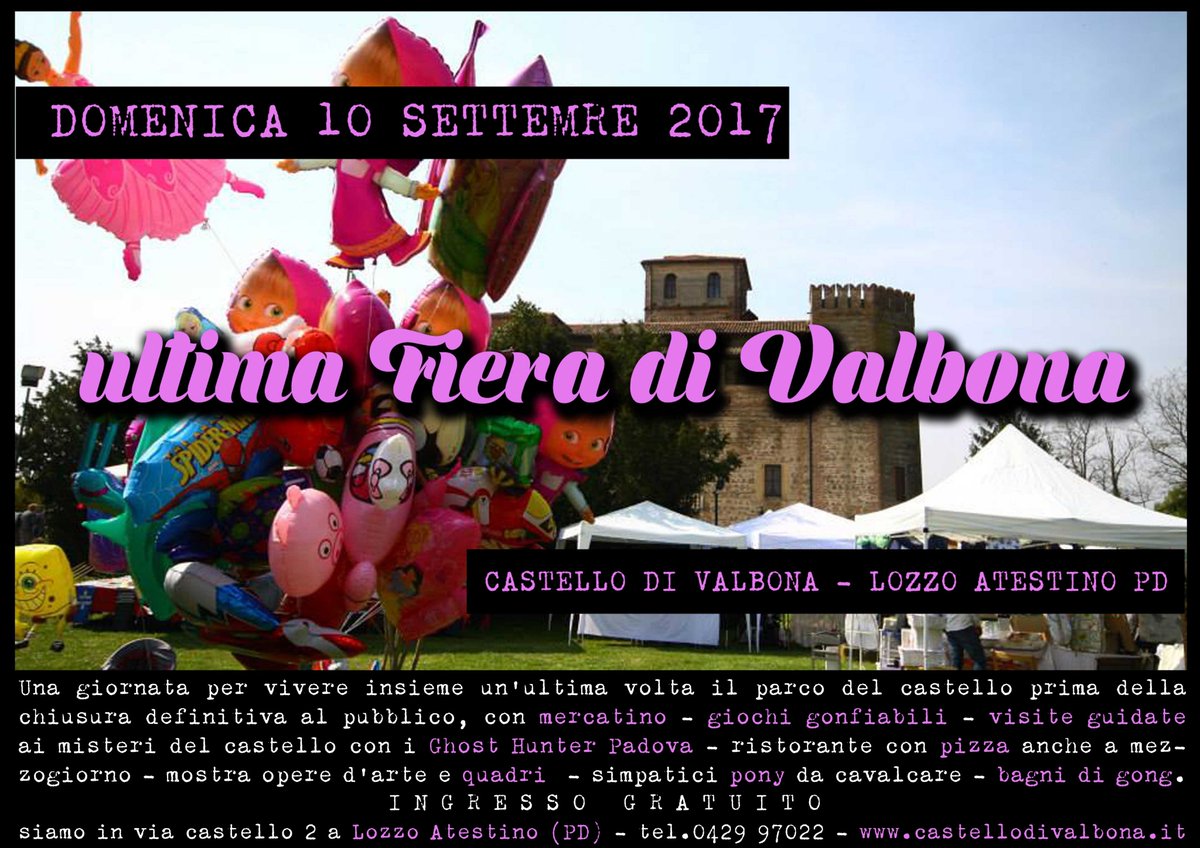 CastelloValbona's tweet photo. #fieradivalbona #castellodivalbona #unastoriachefinisce #viaspettiamo https://t.co/bRB9mvkQz7
