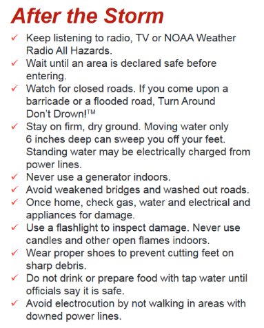 WRNAmbassadors's tweet image. Know NOW what to do AFTER hurricane #Irma passes as you may not have power/access to safety content. Dangers exist even after skies clear.