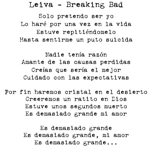 pluma Minero mapa Kike Ledesma on Twitter: "#Leiva "Breaking Bad" #LetrasDelRock  @Leiva_Oficial https://t.co/ORRnt56bLP https://t.co/0lcnyTpJcN" / Twitter