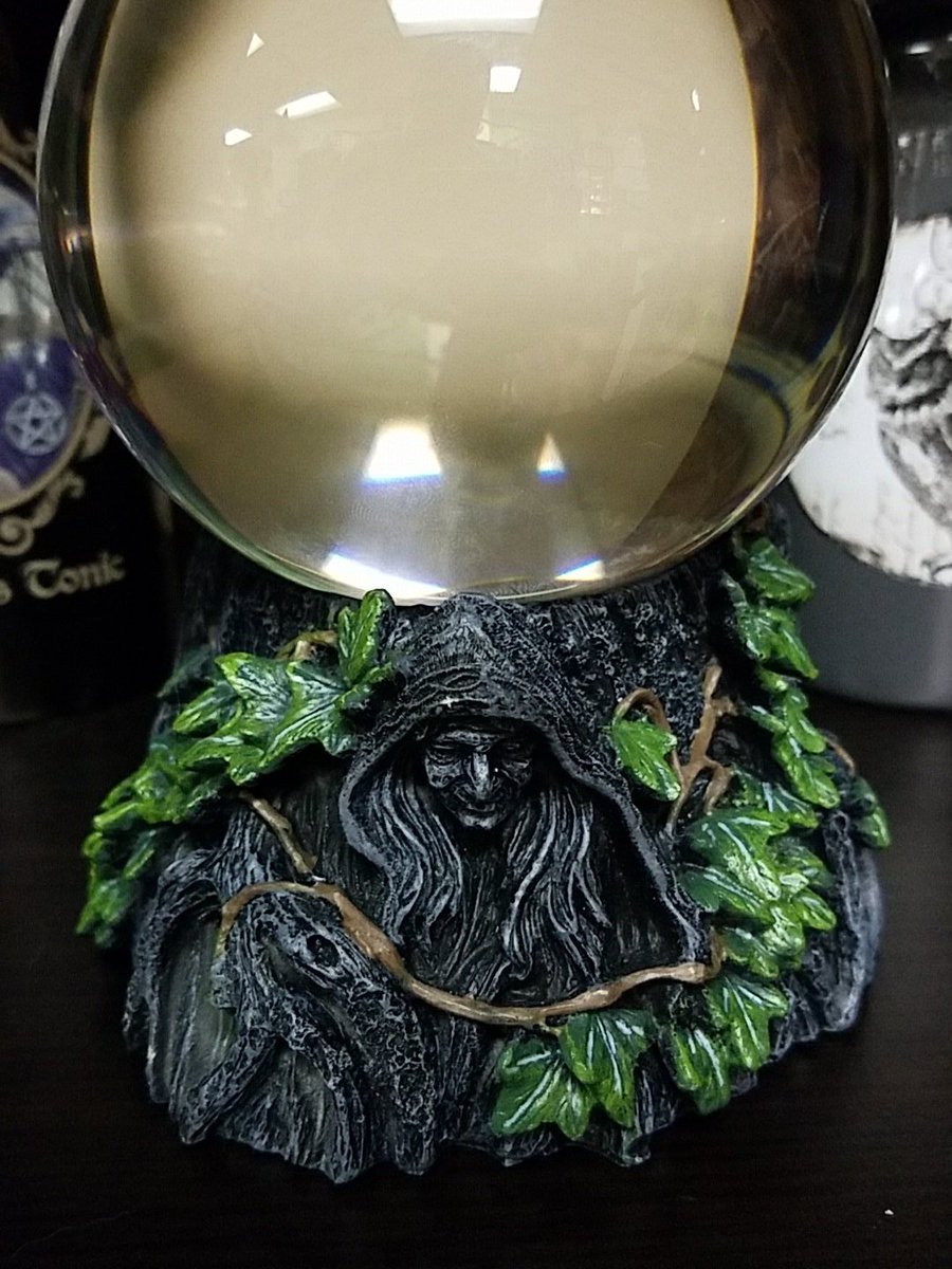 TinasThisAnThat's tweet photo. Maiden, Mother, Crone crystal ball. #flyonover #magicisbrewing https://t.co/RSdPwB8A1V