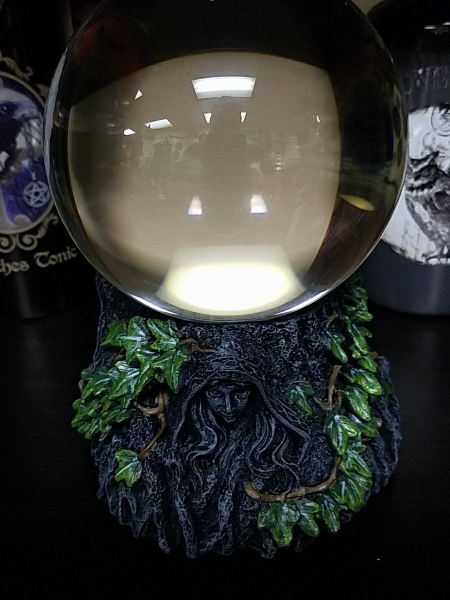 TinasThisAnThat's tweet photo. Maiden, Mother, Crone crystal ball. #flyonover #magicisbrewing https://t.co/RSdPwB8A1V