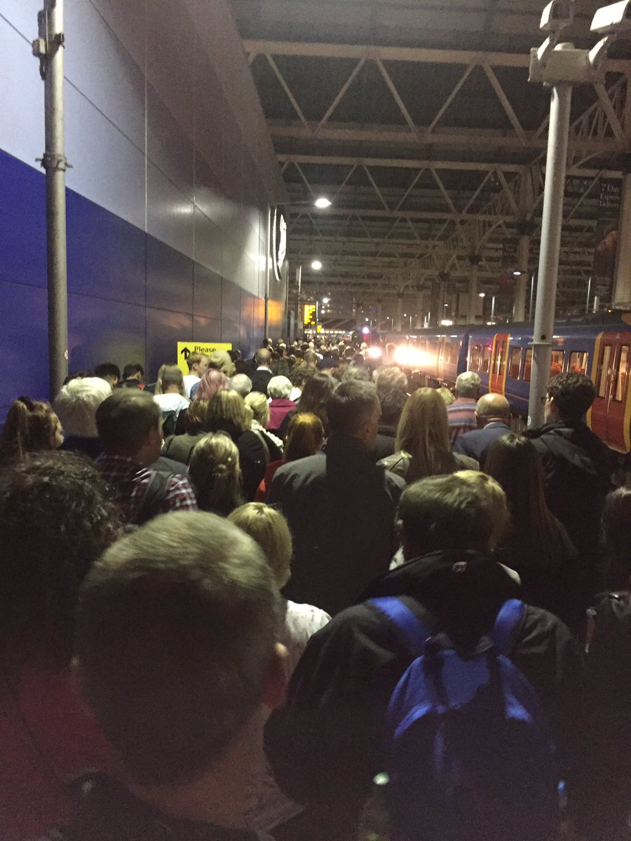 A lovely day out ruined again by delayed trains. It's becoming the norm. Not good enough <a href="/sw_train/">South West Trains</a>