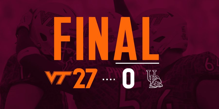 FINAL | #Hokies
Hokies - 27
Delaware - 0