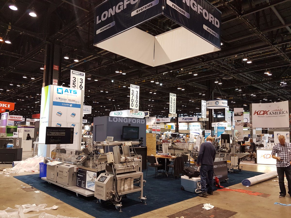 Longford_Int's tweet photo. The booth is ready for #print17. Stop by booth 3205 for your free demo #longfordint https://t.co/85I8YaunUt