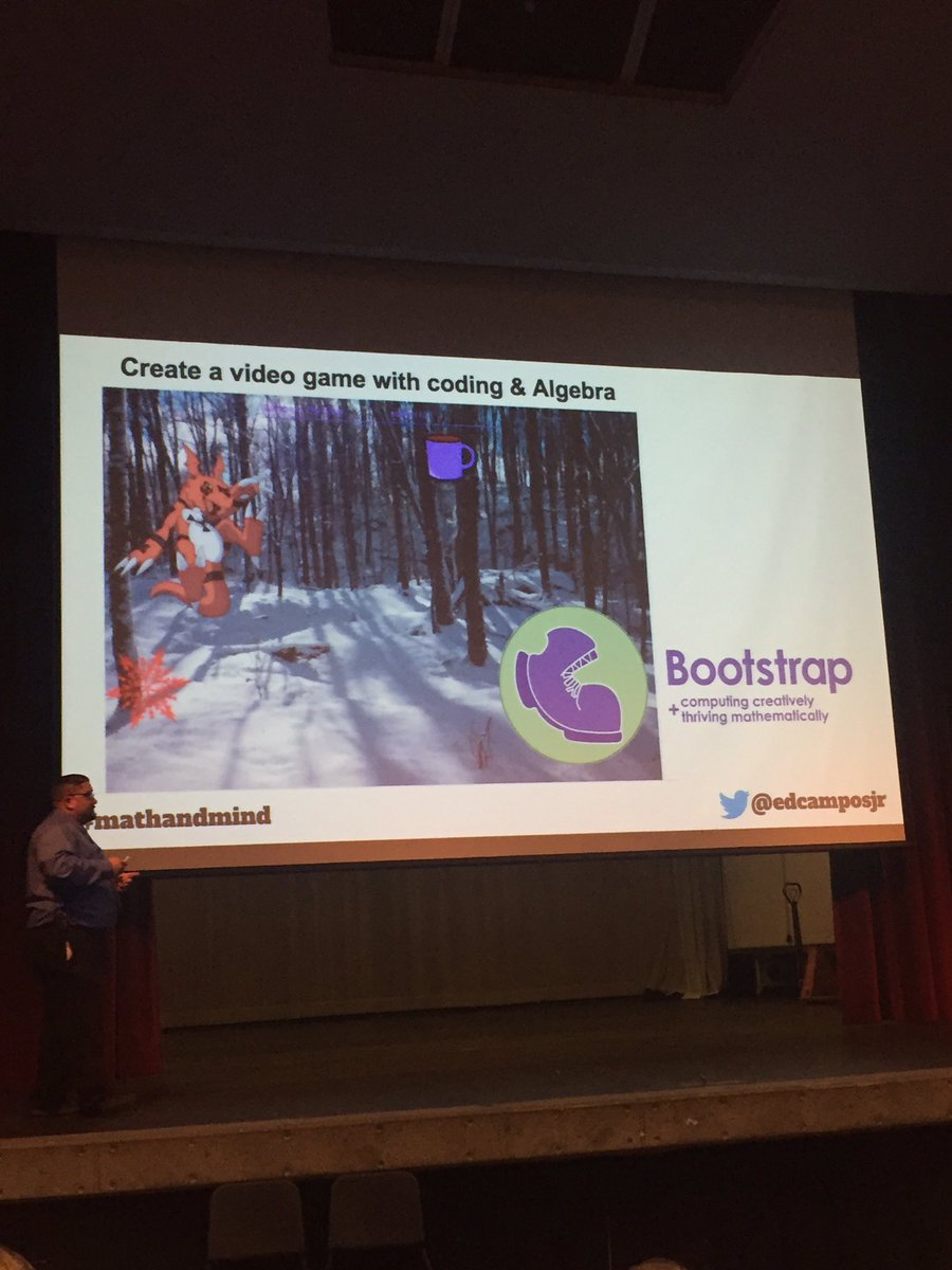 Bootstrapworld's tweet photo. .@edcampOSjr presented on Bootstrap:Algebra & was the opening keynote for the Math And Mindfulness Summit in Roseville, CA #MathAndMind https://t.co/5apvfQRXWh