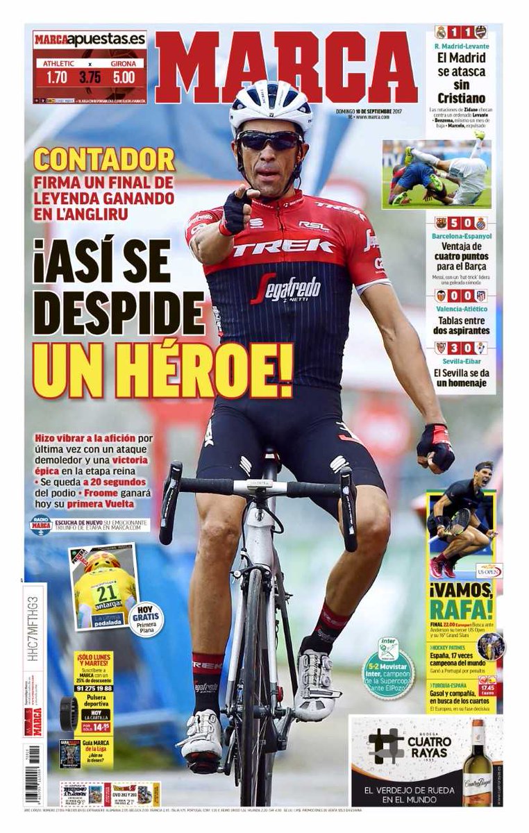 Amantes del Ciclismo on Twitter: "Portada de hoy el diario Marca https://t.co/8LlfZFfkSk"