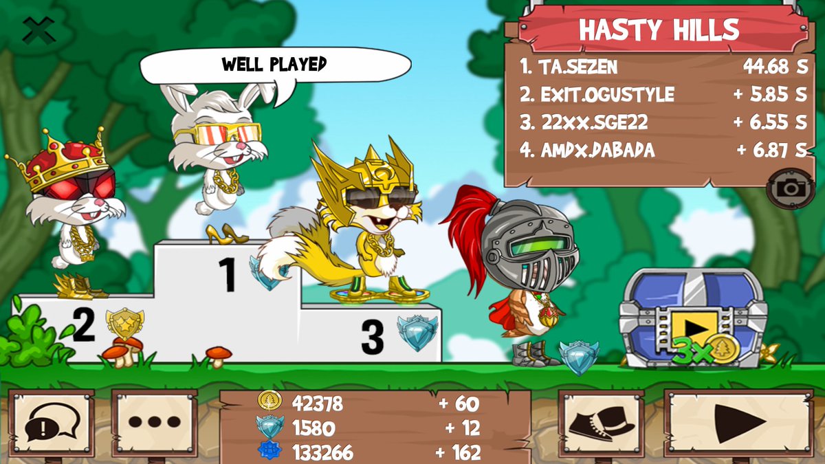 S3Z3NNN's tweet image. I just beat a golden fox! #funrun2 #ogustyle #SGE22 #dabada