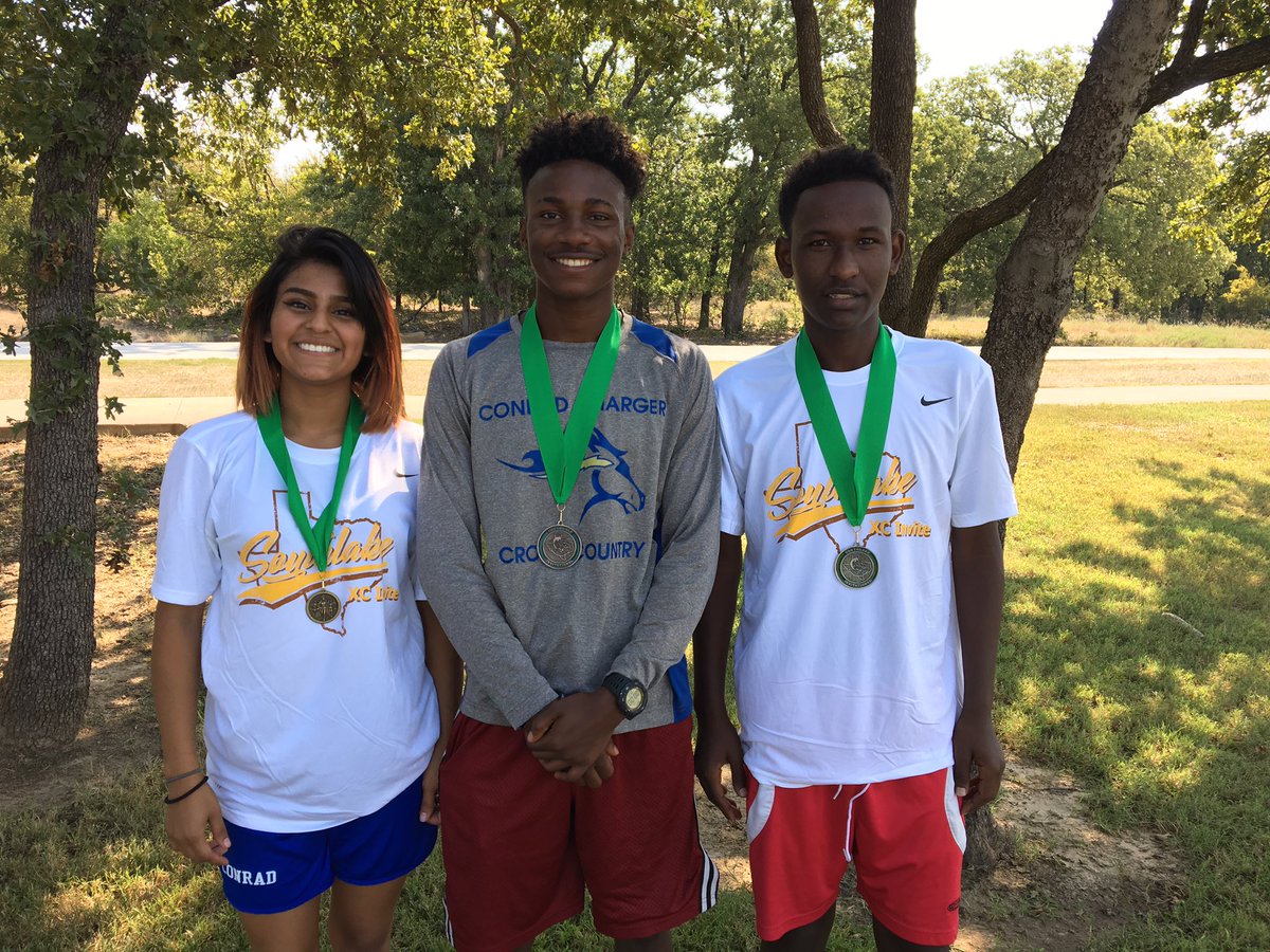 ConradAdmin's tweet photo. RT @dallasathletics: Congrats to Conrad XC who placed 5th today as team. G. Adnow finished 2nd. @ejconradsports https://t.co/CfV7RuqBry