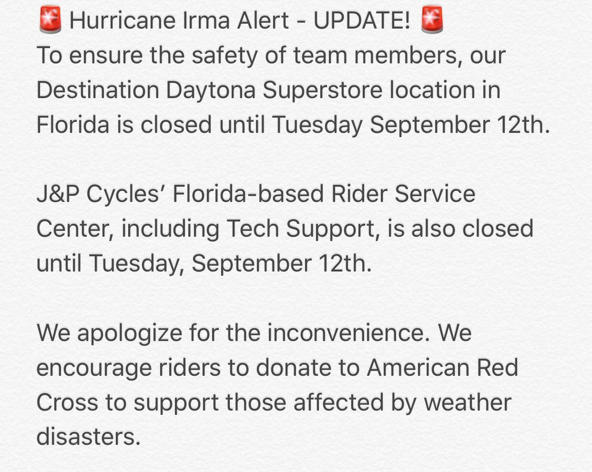 New Update - From J&amp;P Cycles: