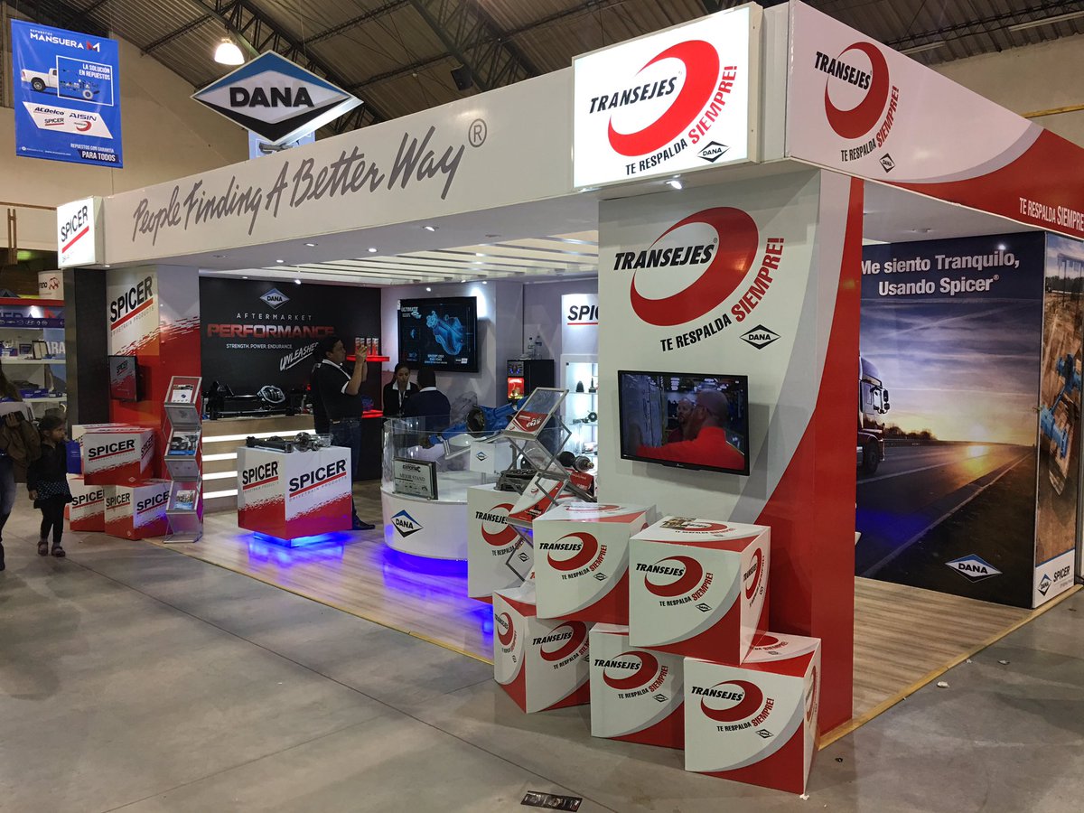 CinaeEc's tweet photo. Visita el stand de nuestro socio #Dana marca dedicada a la fabricación de ejes diferenciales y cardanes. #CINAE #Expomec2017 https://t.co/jV4FTrDINn