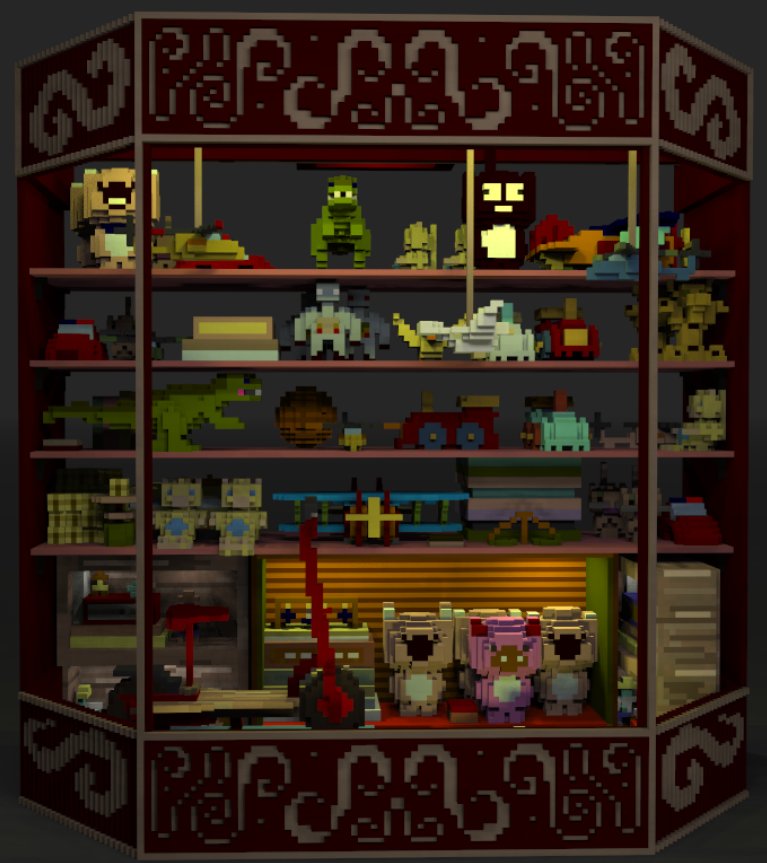 CodyVoxels's tweet photo. Well I guess our mall level is gonna have a toystore. 

#magicavoxel #voxel#voxelart #pixelart#gamedev https://t.co/mBKv7Gbt0Y