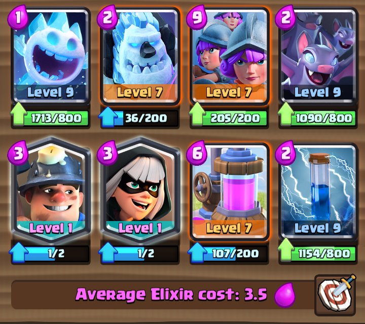 AlvaroGL94's tweet photo. #fastcycle #ciclorapido #mazo #deck #3musk #triplemosquetera #clashroyale https://t.co/hhtVd2hVIR