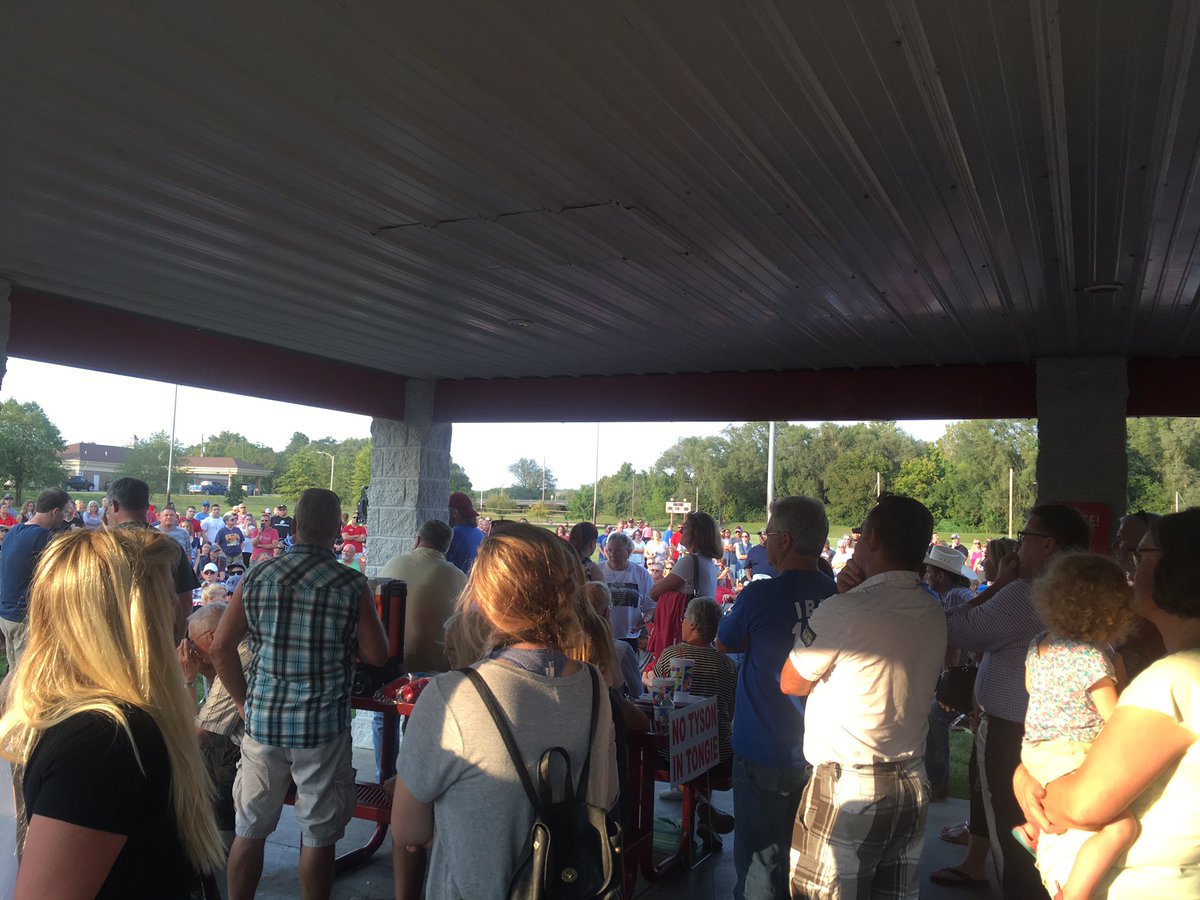 FriendsoftheKaw's tweet photo. Tonight we rallied with Tonganoxie, Leavenworth County and Kansas residents .....you all are amazing and tough. #notysonintongie https://t.co/KMiF9P7CFj