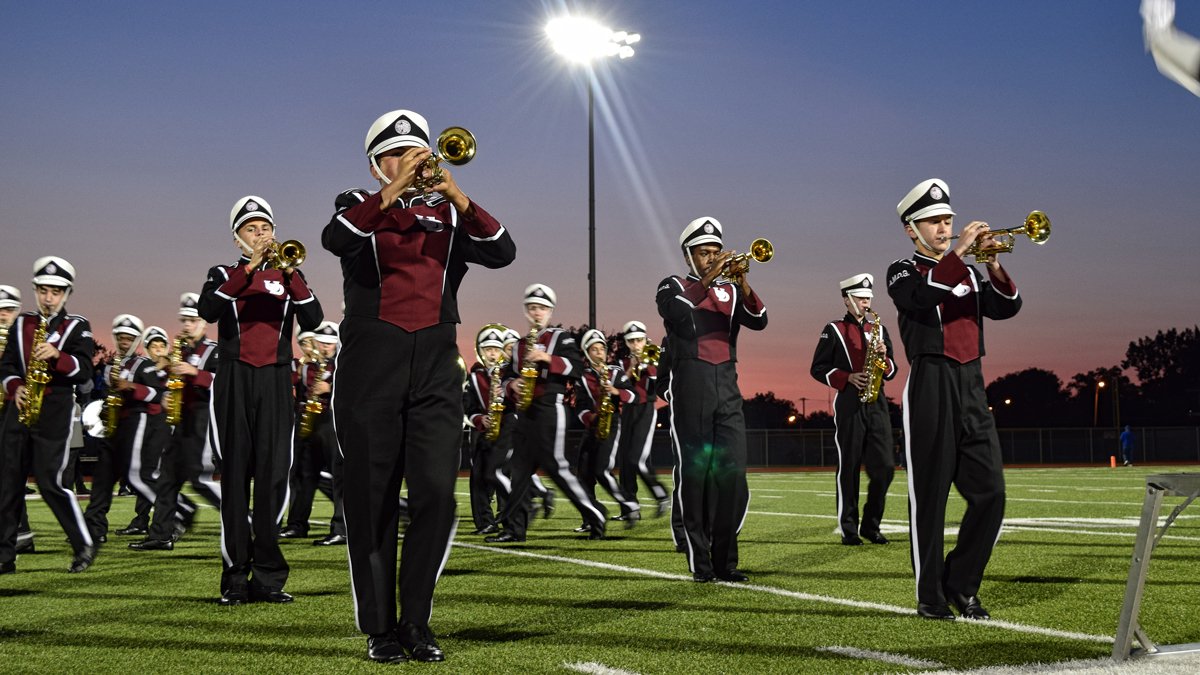 UDJCubs's tweet photo. The UDJ Marching Band made its season debut tonight and sounded great! Thank you for coming out tonight, Cubs! #CubPride https://t.co/ssOp2HT1EL