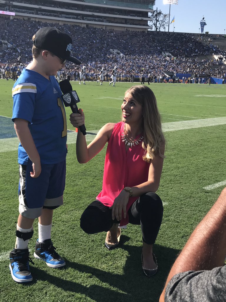 Teamsupercade's tweet photo. Honored to share his @TeamNEGU story during the 3rd  quarter of the @UCLAFootball game today! TY @YogiRoth for making it happen! https://t.co/L1Hf2YseYm