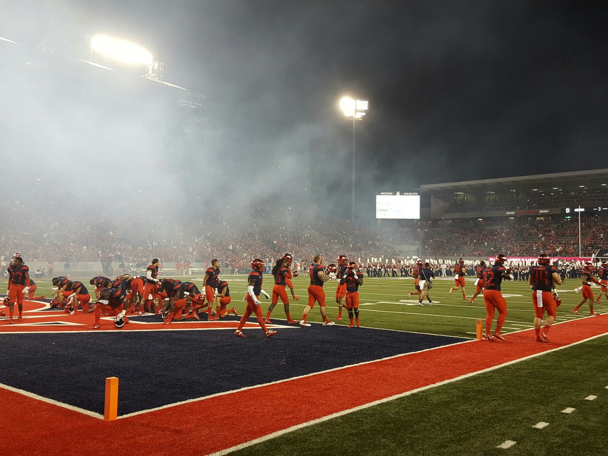 ArizonaDrumline's tweet photo. Home game number 2. #beardown https://t.co/2F0d47QfPg