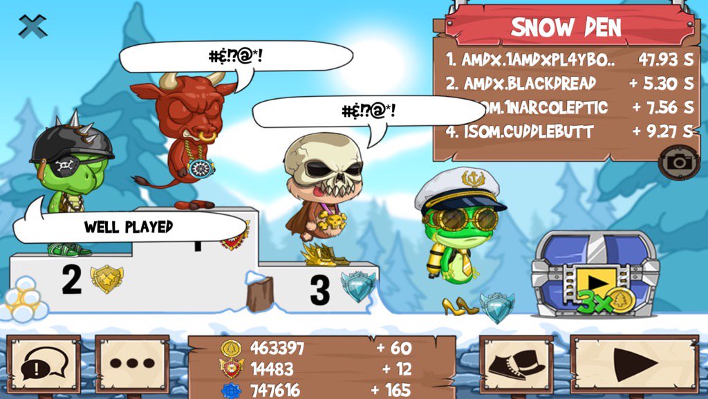 playboyjj3's tweet photo. All those guys just got washed #funrun2 #BlackDread #1Narcoleptic #CuddleButt https://t.co/L4vm02GqHK